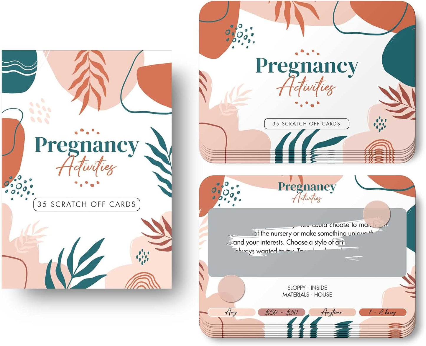 35 Fun Scratch Off Activities to do While Pregnant - Create Everlasting Memories of Your Pregnancy - Unique Gift for Expecting Mom - FB050