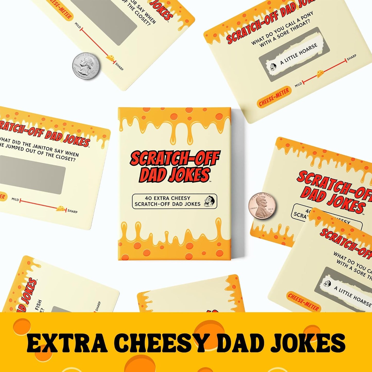 Gifts for Dad - Scratch Off Dad Jokes - Dad Gifts for Fathers Day, Funny Gifts, Dad Birthday Gift, Gifts for Husband, White Elephant Gifts for Adults, Gifts for Men, Cool Stuff - FB058