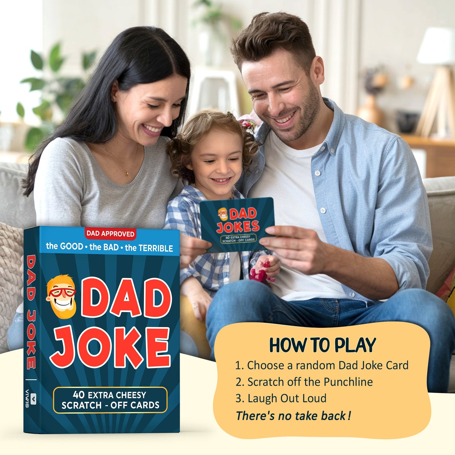 Gifts for Dad - Scratch Off Dad Jokes - Dad Gifts for Fathers Day, Funny Gifts, Dad Birthday Gift, Gifts for Husband, White Elephant Gifts for Adults, Gifts for Men, Cool Stuff - FB062