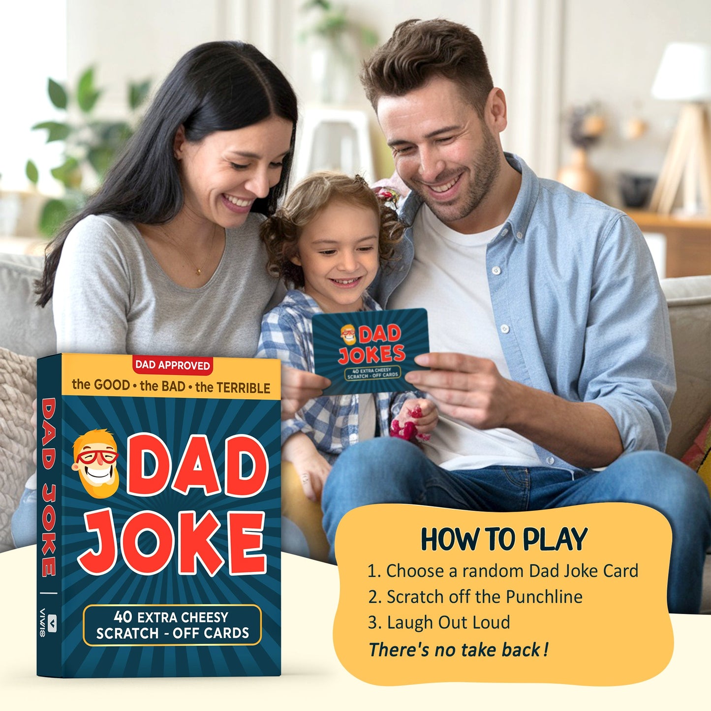 Gifts for Dad - Scratch Off Dad Jokes - Dad Gifts for Fathers Day, Funny Gifts, Dad Birthday Gift, Gifts for Husband, White Elephant Gifts for Adults, Gifts for Men, Cool Stuff - FB061