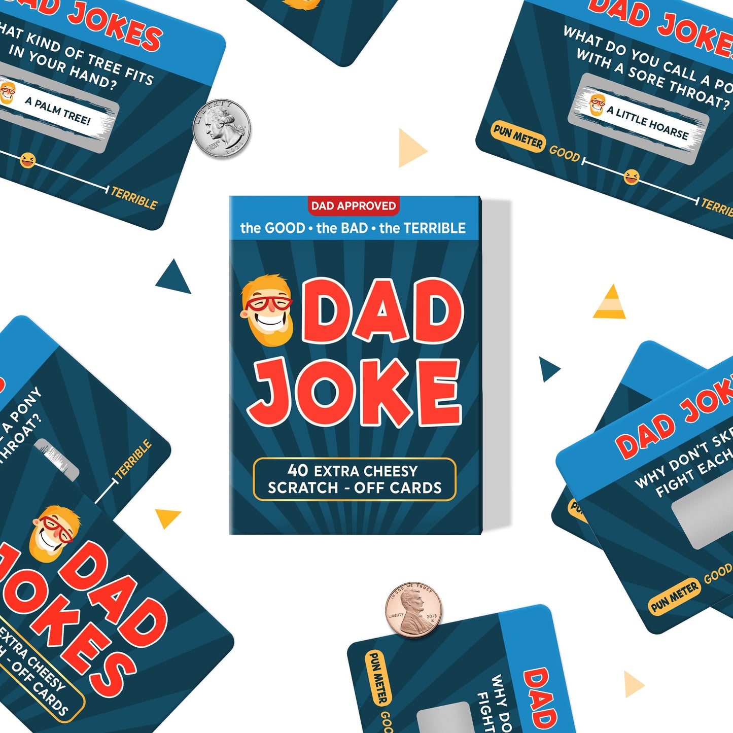 Gifts for Dad - Scratch Off Dad Jokes - Dad Gifts for Fathers Day, Funny Gifts, Dad Birthday Gift, Gifts for Husband, White Elephant Gifts for Adults, Gifts for Men, Cool Stuff - FB062