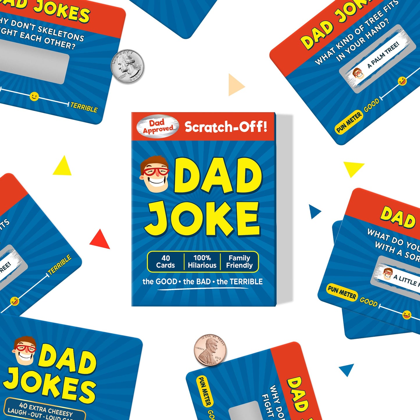 Gifts for Dad - Scratch Off Dad Jokes - Dad Gifts for Fathers Day, Funny Gifts, Dad Birthday Gift, Gifts for Husband, White Elephant Gifts for Adults, Gifts for Men, Cool Stuff - FB060