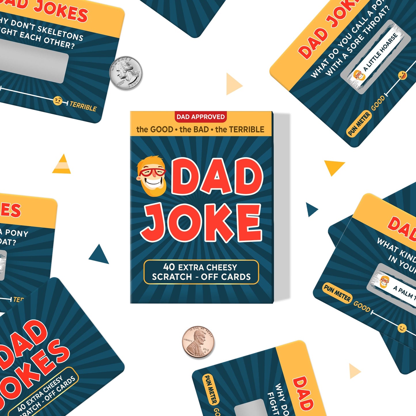 Gifts for Dad - Scratch Off Dad Jokes - Dad Gifts for Fathers Day, Funny Gifts, Dad Birthday Gift, Gifts for Husband, White Elephant Gifts for Adults, Gifts for Men, Cool Stuff - FB061