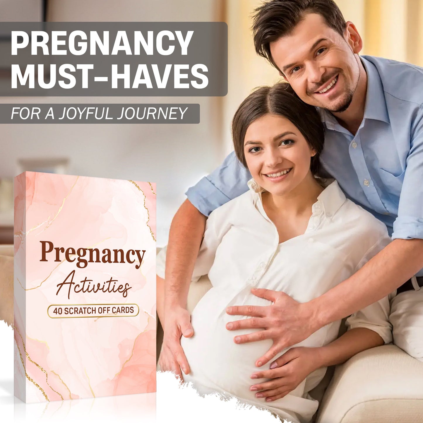 40 Fun Scratch Off Activities to do While Pregnant - Create Everlasting Memories of Your Pregnancy - Unique Gift for Expecting Mom - FB051