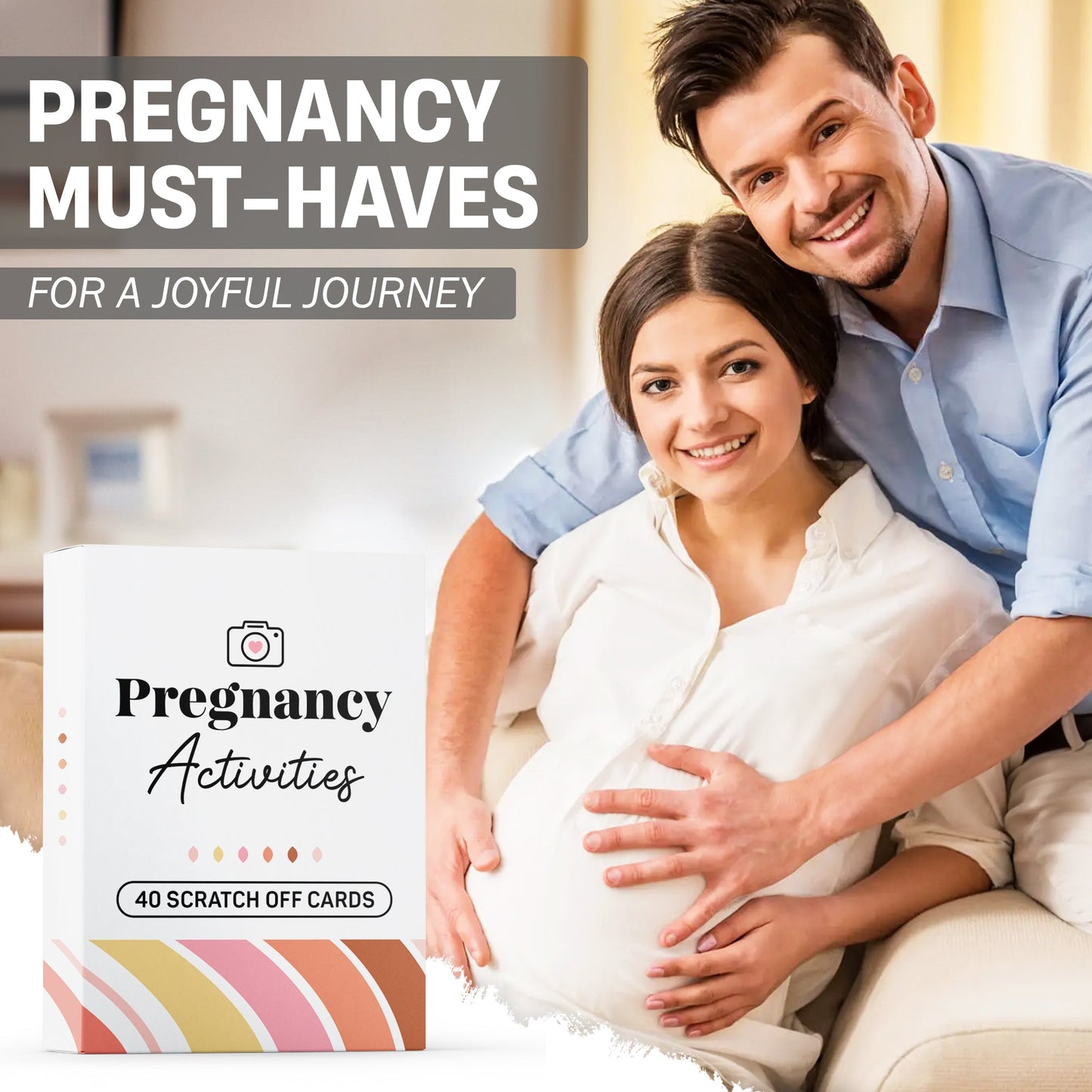 40 Fun Scratch Off Activities to do While Pregnant - Create Everlasting Memories of Your Pregnancy - Unique Gift for Expecting Mom - FB057