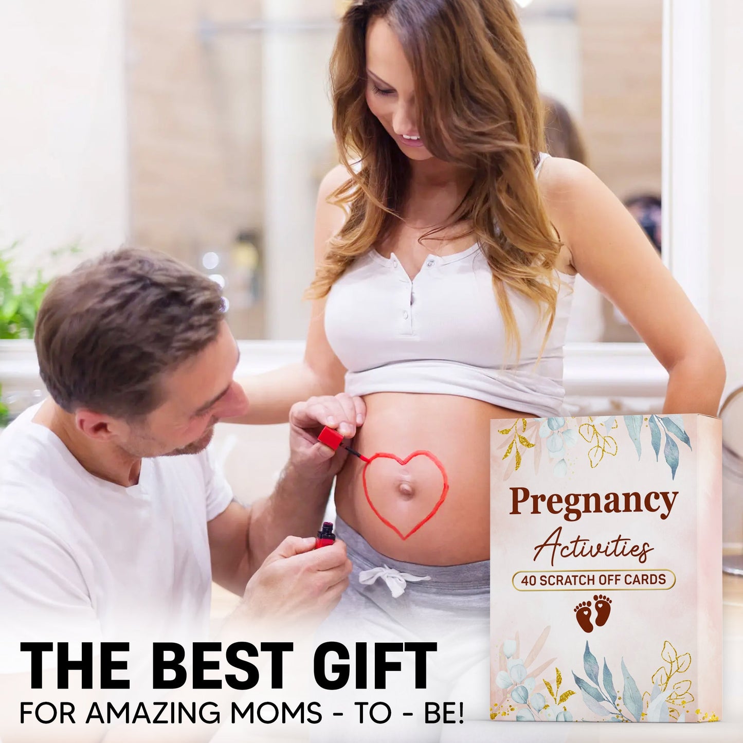 40 Fun Scratch Off Activities to do While Pregnant - Create Everlasting Memories of Your Pregnancy - Unique Gift for Expecting Mom - FB054