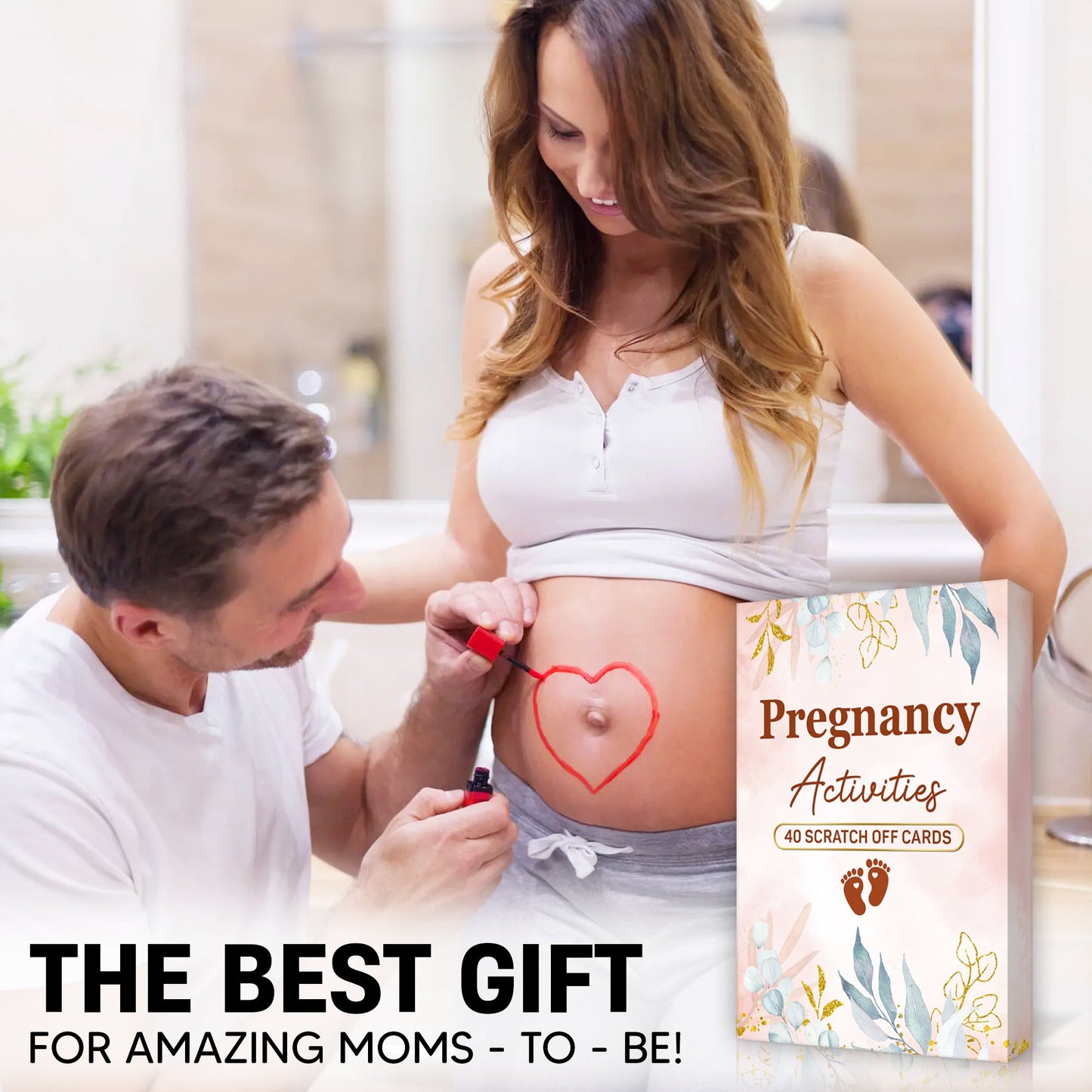 40 Fun Scratch Off Activities to do While Pregnant - Create Everlasting Memories of Your Pregnancy - Unique Gift for Expecting Mom - FB053