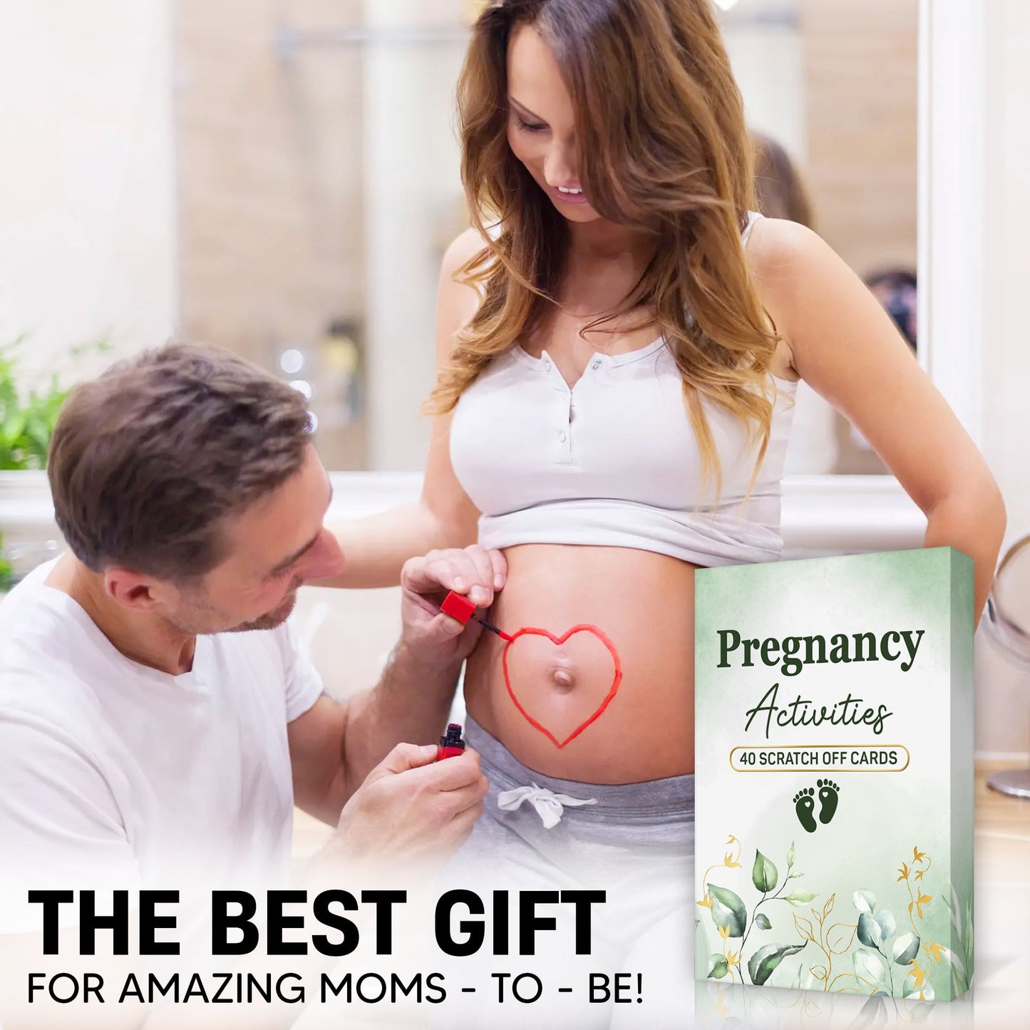 40 Fun Scratch Off Activities to do While Pregnant - Create Everlasting Memories of Your Pregnancy - Unique Gift for Expecting Mom - FB052