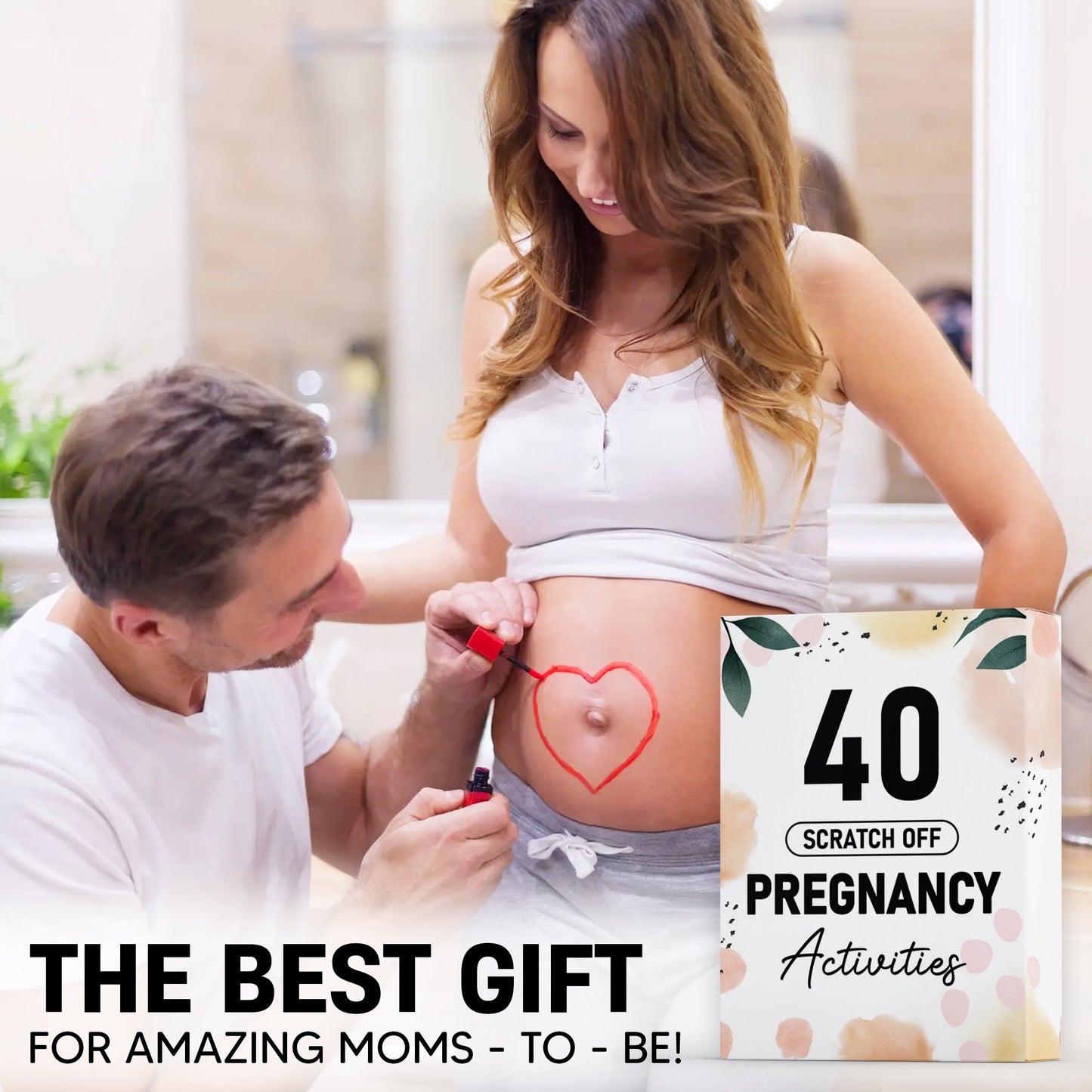 40 Fun Scratch Off Activities to do While Pregnant - Create Everlasting Memories of Your Pregnancy - Unique Gift for Expecting Mom - FB056