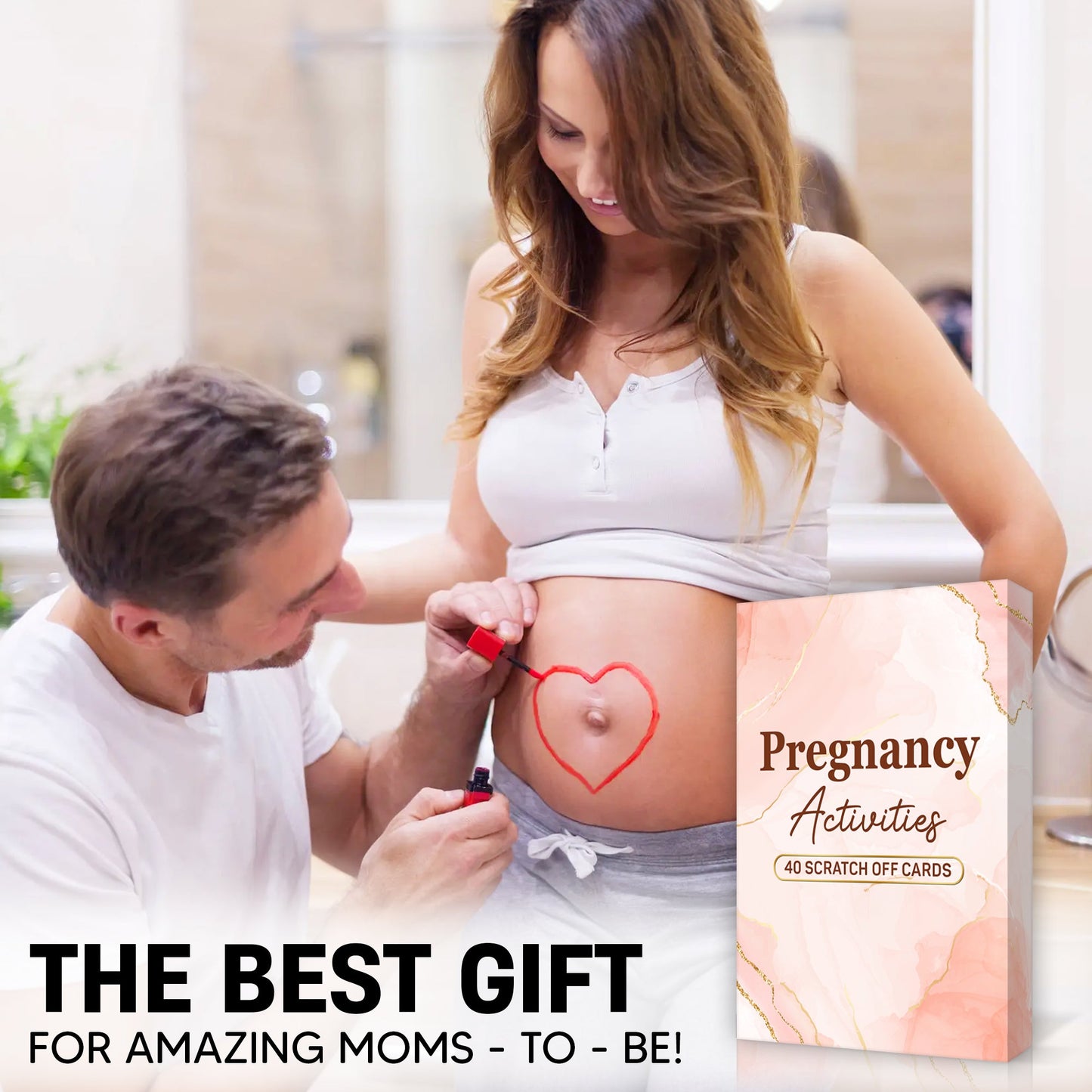 40 Fun Scratch Off Activities to do While Pregnant - Create Everlasting Memories of Your Pregnancy - Unique Gift for Expecting Mom - FB051
