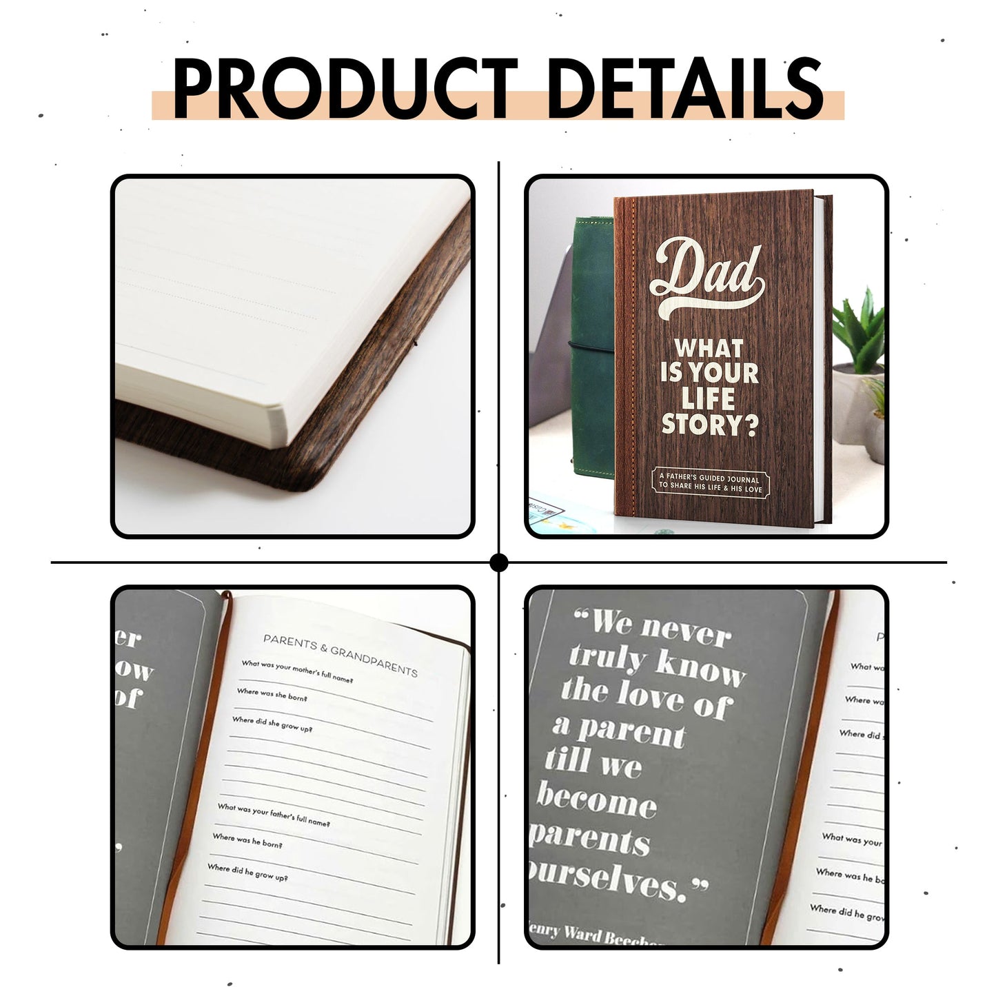 Dad, What Is Your Life Story? A Father’s Guided Journal To Share His Life & His Love - FB082