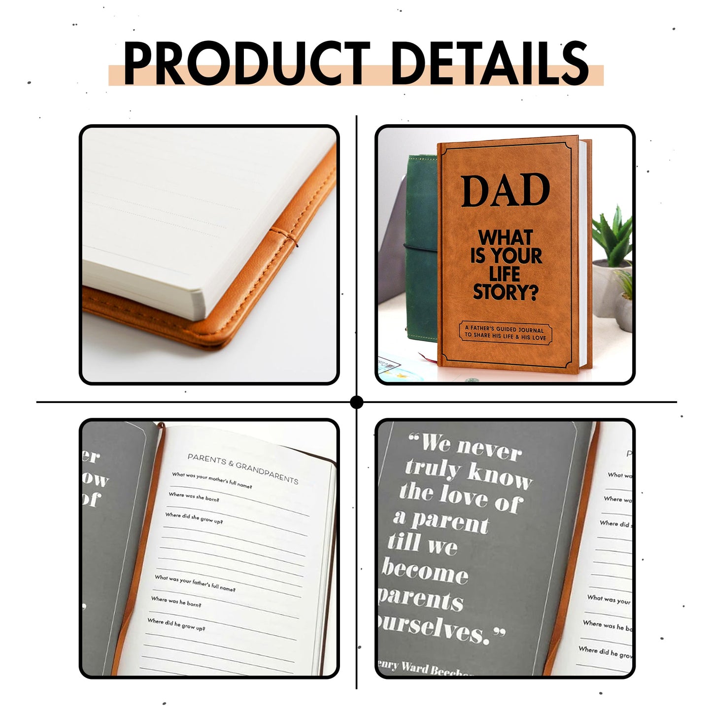 Dad, What Is Your Life Story? A Father’s Guided Journal To Share His Life & His Love - FB079