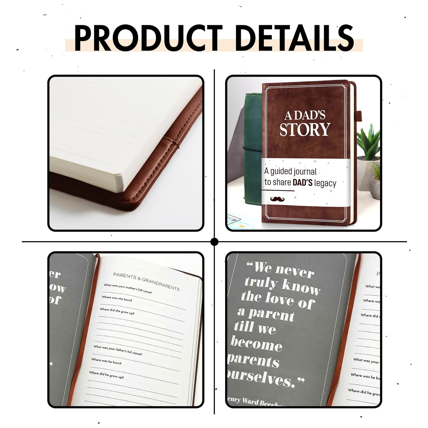 Dad, What Is Your Life Story? A Father’s Guided Journal To Share His Life & His Love - FB081
