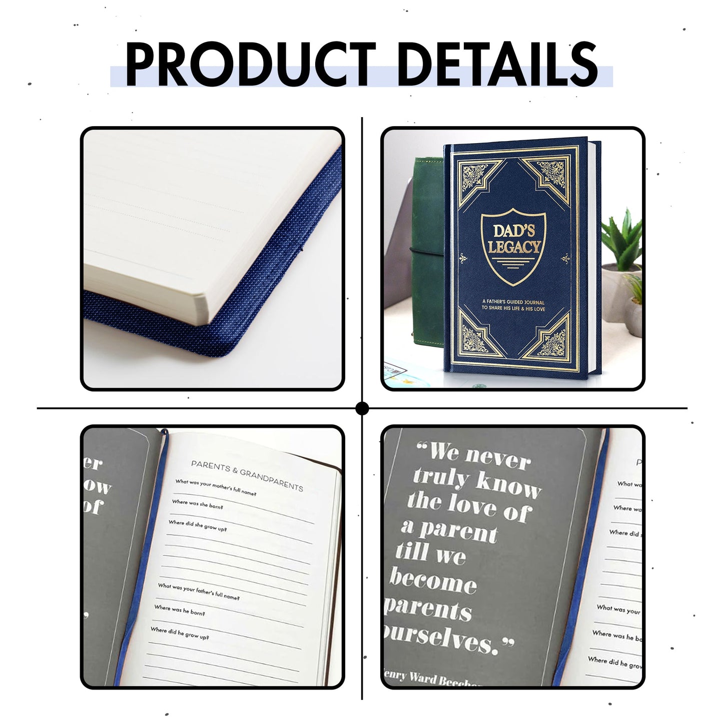 Dad, What Is Your Life Story? A Father’s Guided Journal To Share His Life & His Love - FB084