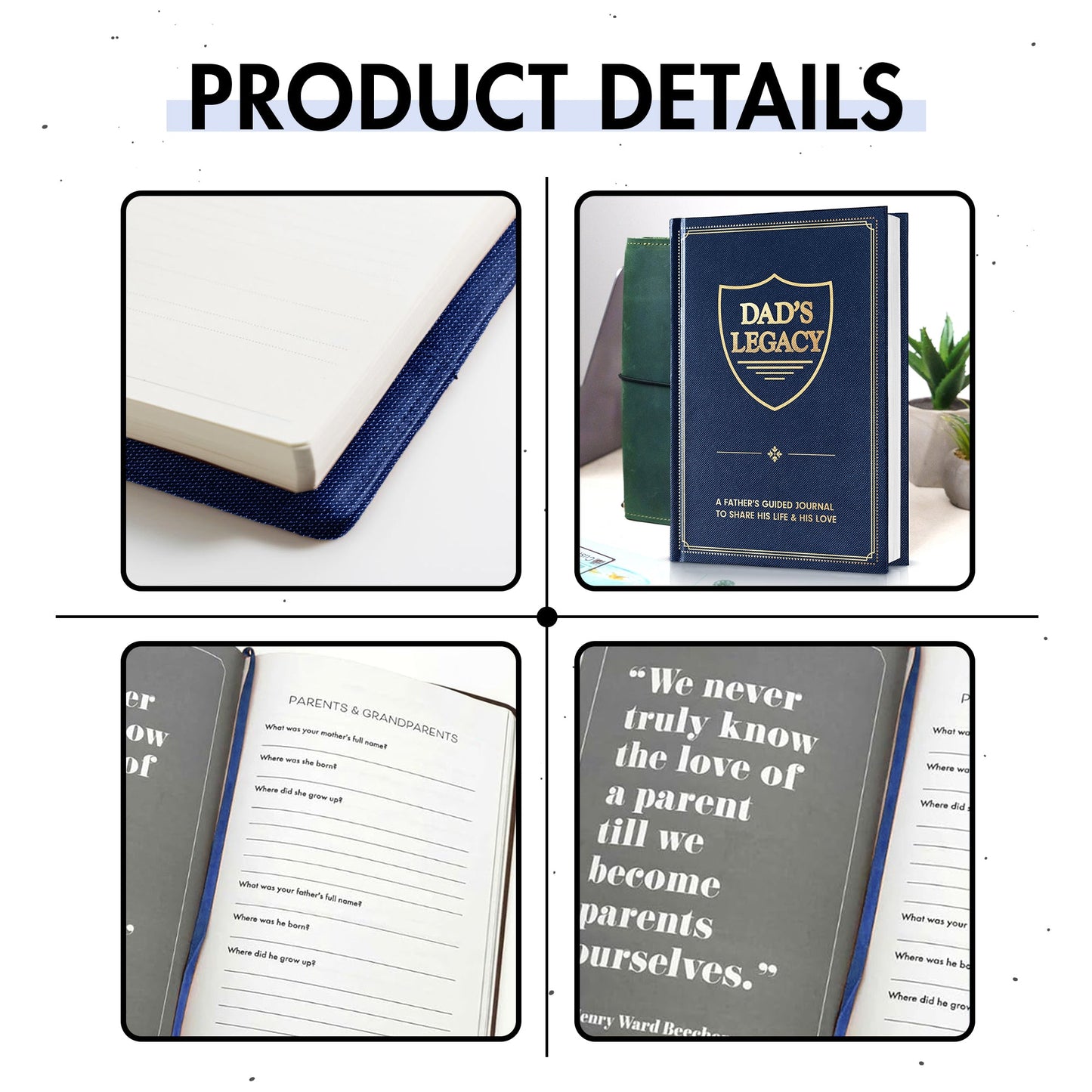 Dad, What Is Your Life Story? A Father’s Guided Journal To Share His Life & His Love - FB083