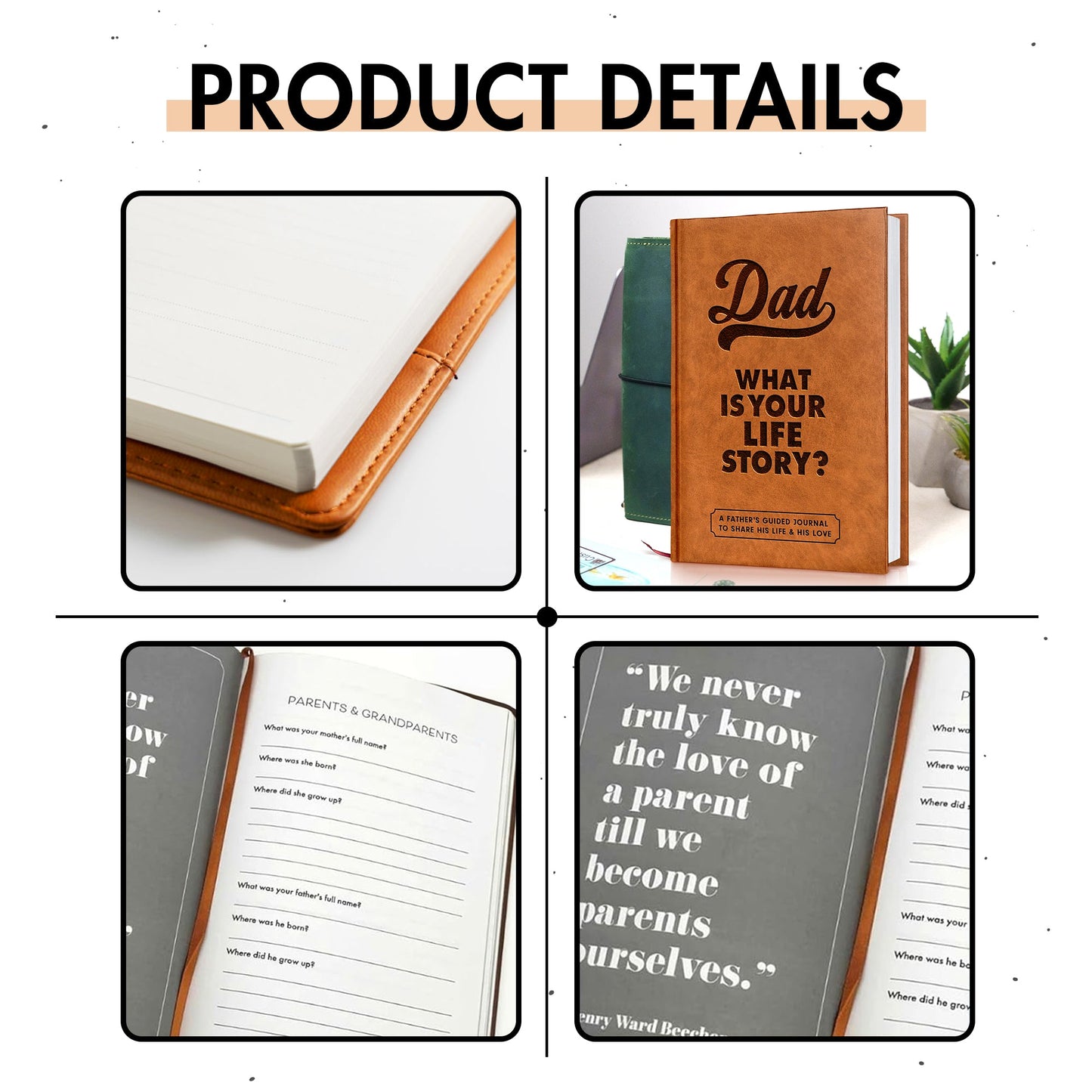 Dad, What Is Your Life Story? A Father’s Guided Journal To Share His Life & His Love - FB078