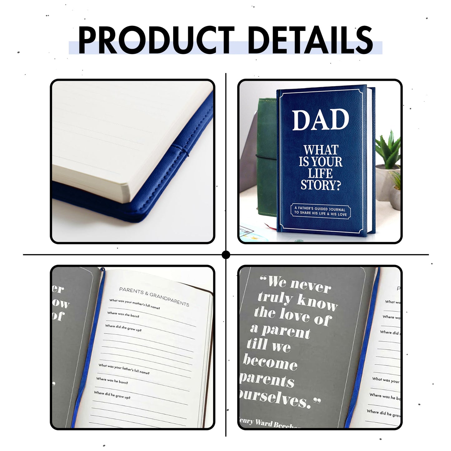 Dad, What Is Your Life Story? A Father’s Guided Journal To Share His Life & His Love - FB080