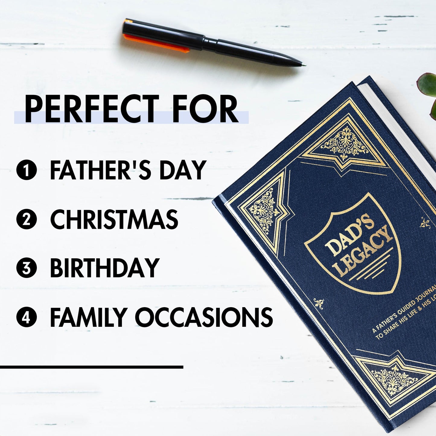 Dad, What Is Your Life Story? A Father’s Guided Journal To Share His Life & His Love - FB084