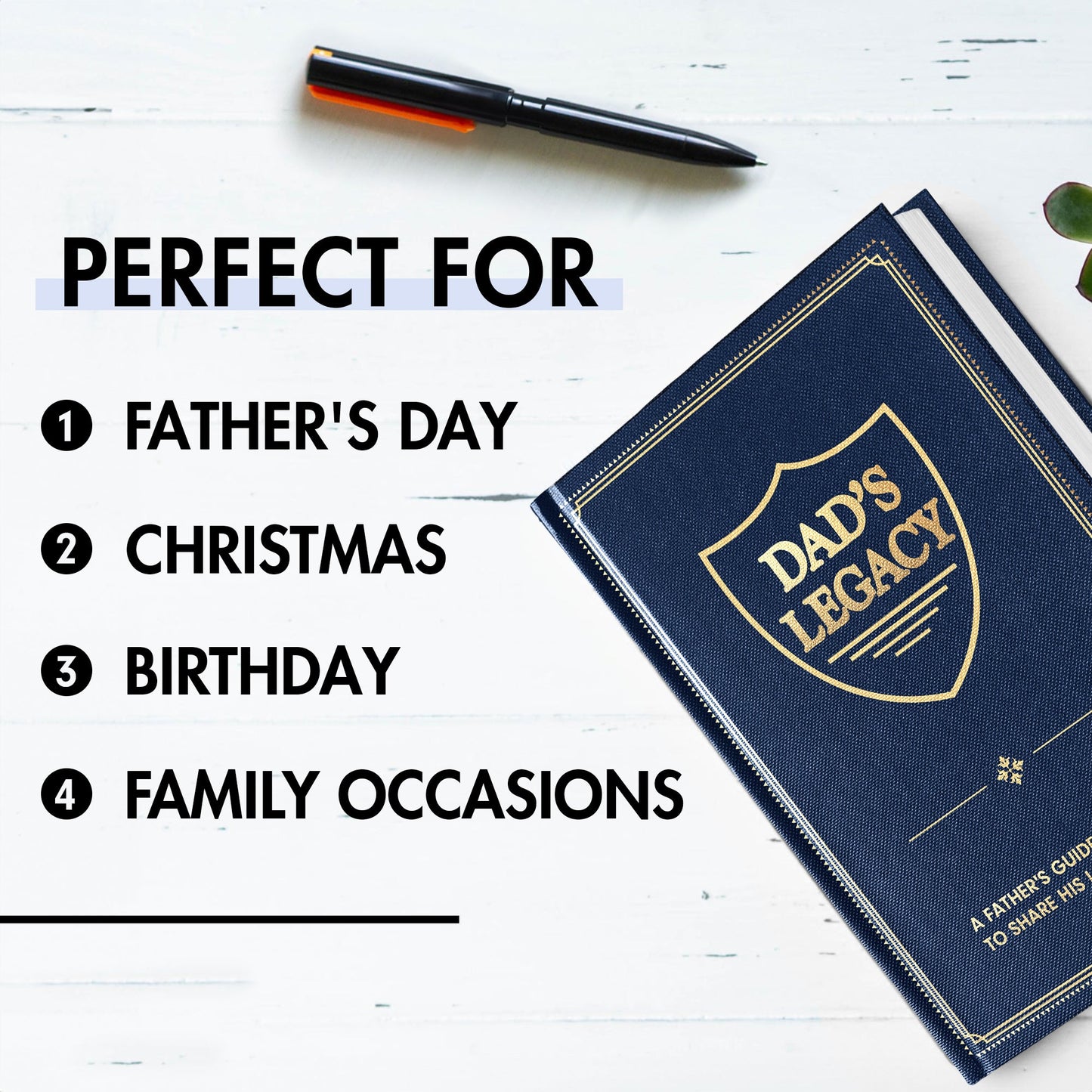 Dad, What Is Your Life Story? A Father’s Guided Journal To Share His Life & His Love - FB083