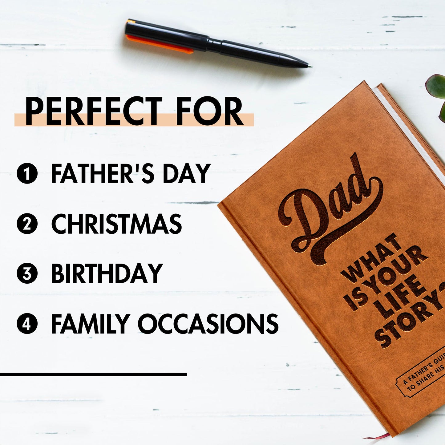 Dad, What Is Your Life Story? A Father’s Guided Journal To Share His Life & His Love - FB078