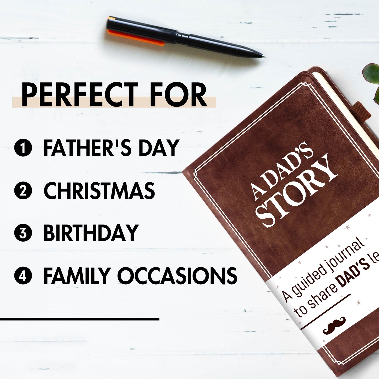 Dad, What Is Your Life Story? A Father’s Guided Journal To Share His Life & His Love - FB081