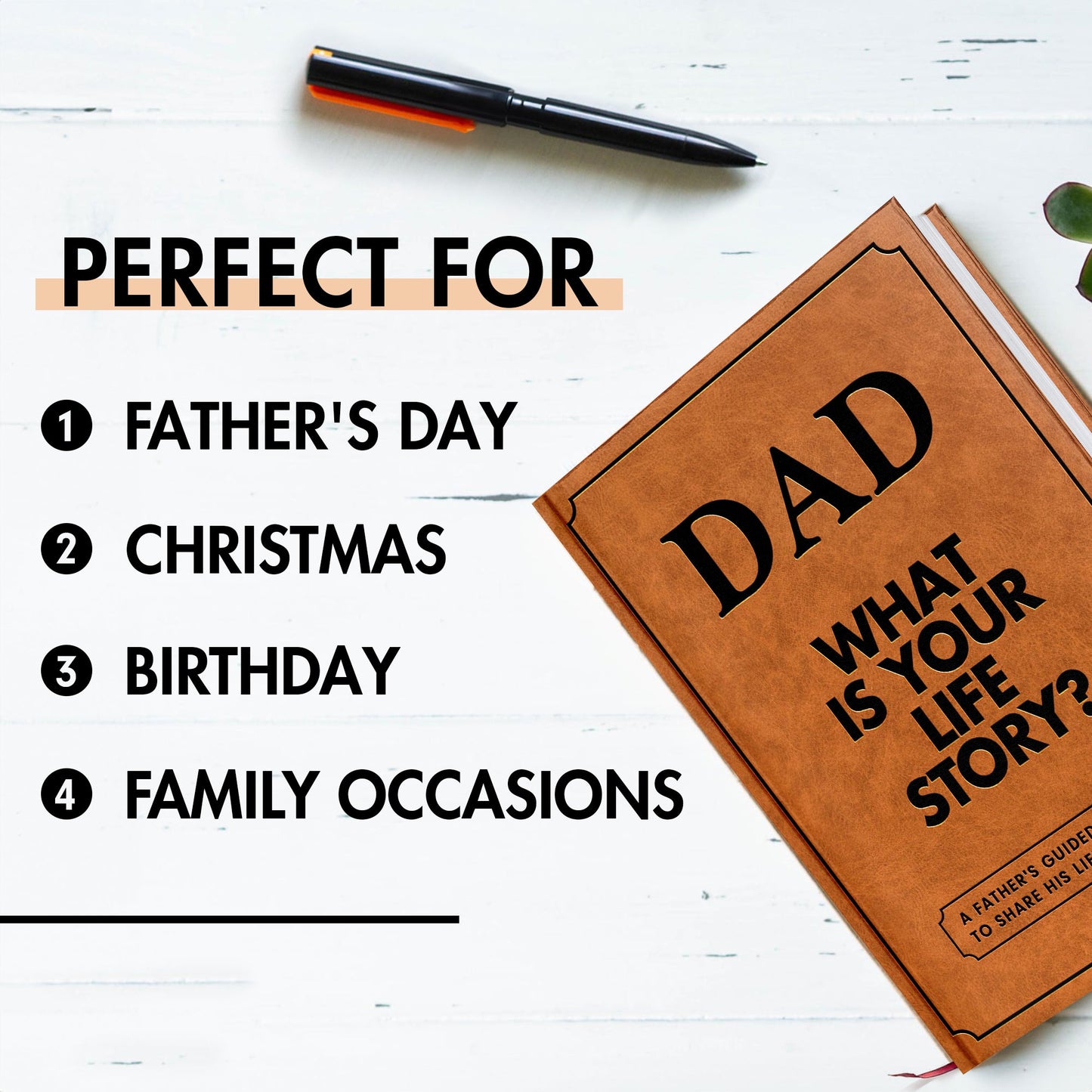 Dad, What Is Your Life Story? A Father’s Guided Journal To Share His Life & His Love - FB079