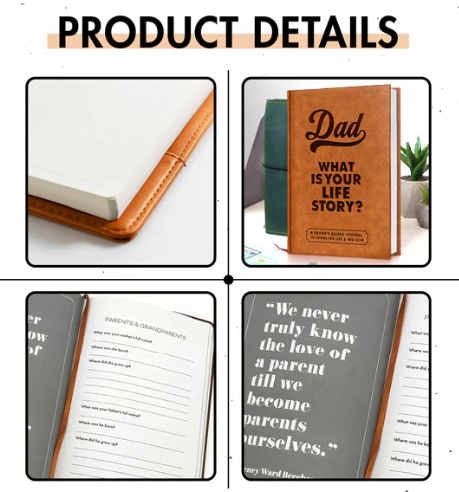 Dad, What Is Your Life Story? A Father’s Guided Journal To Share His Life & His Love